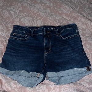 American Eagle Outfitters Dark Blue Jean Shorts